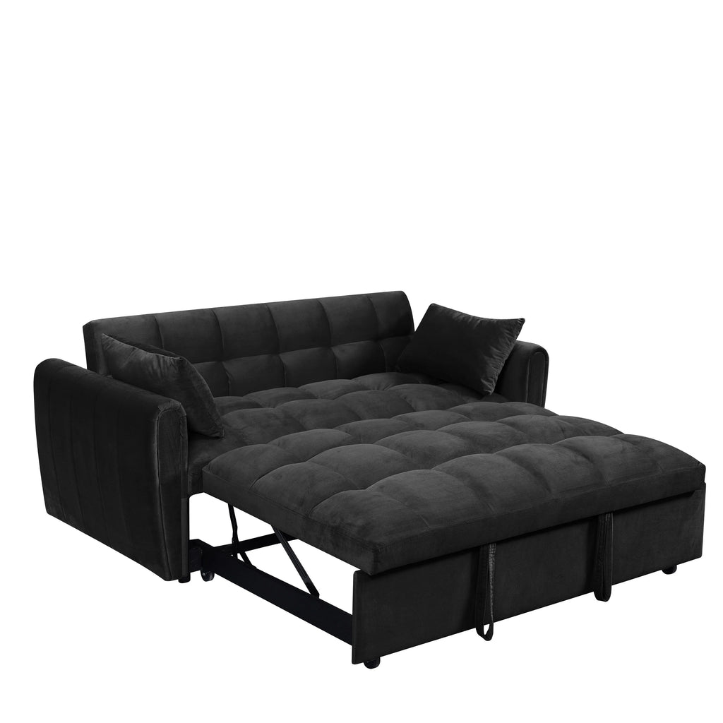 Καναπές-κρεβάτι Velvet 3 σε 1, 64.96, με ρυθμιζόμενη πλάτη, τσέπη αποθήκευσης και αντοχή βάρους 500lb