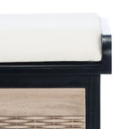 Panca contenitore SAFAVIEH Fiorello a 3 cassetti con cuscino - 47.3 W x 15 L x 19 H - 47Wx15Dx19H