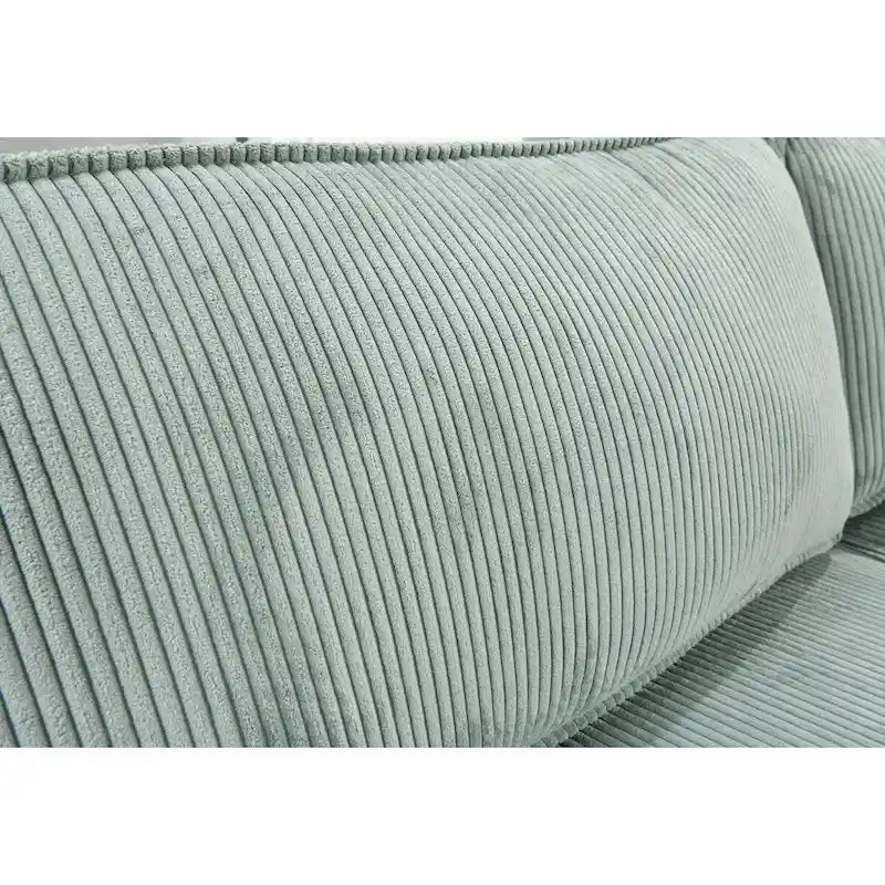 Divano letto grande Roomfitters con contenitore, divano moderno a 3 posti, divano imbottito con schienale per piccoli spazi