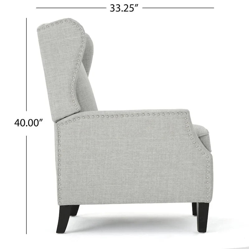 Ohrensessel mit Kippfunktion, gepolstert, klassischer Stil, Akzentmöbel fürs Wohnzimmer