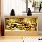 Reptiliengehege - Geräumiges Terrarium für Eidechsen, Schlangen und mehr - 47.2