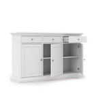 Tvilum, dressoir met 3 deuren en 3 laden, wit
