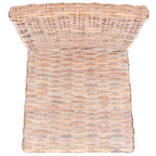 Set van 2 eetkamerstoelen van naturel rotan, 19W x 22D x 41H, boho-kuststijl