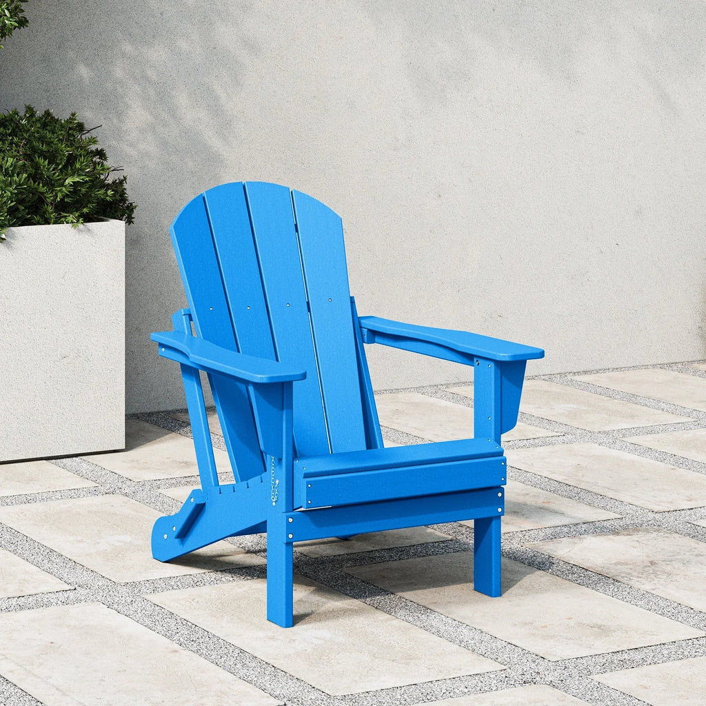 Polytrends Laguna Adirondack-Klappstuhl für die Terrasse, lichtecht und wetterbeständig