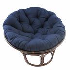 Poltrona papasan Bali in rattan da 42 pollici con cuscino in twill