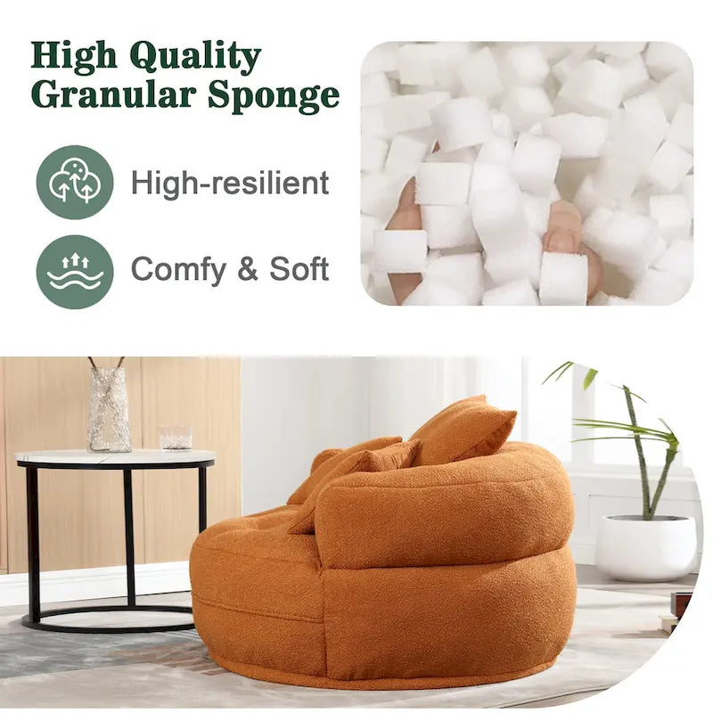 Fauteuil rond de relaxation ?C blanc/bleu/gris/jaune/orange/rouge rosé/bleu marine/vert, 1 ou 2 places