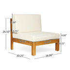 6-teiliges Outdoor-Sitzgruppen-Set aus Akazienholz Brava von Christopher Knight Home