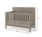 Child Craft Kieran kinderkamerset, 3-delig, met ledikant, dubbele ladekast en commode; inclusief 4-in-1 omvormbaar ledikant