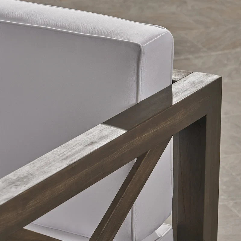 6-teiliges Outdoor-Sitzgruppen-Set aus Akazienholz Brava von Christopher Knight Home
