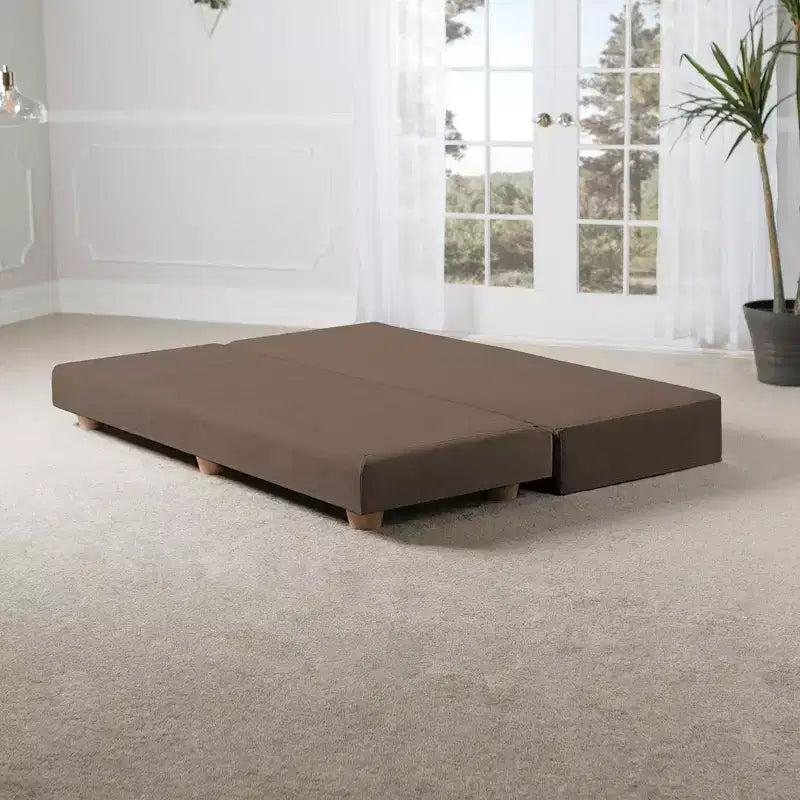 Tagesbett / ausziehbares Schlafsofa in Queen-Size - Microvelvet
