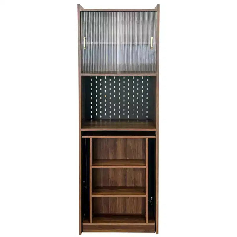 GDFStudio Sinclair moderner klappbarer Lerntisch aus Holz, 36, mit Stauraum