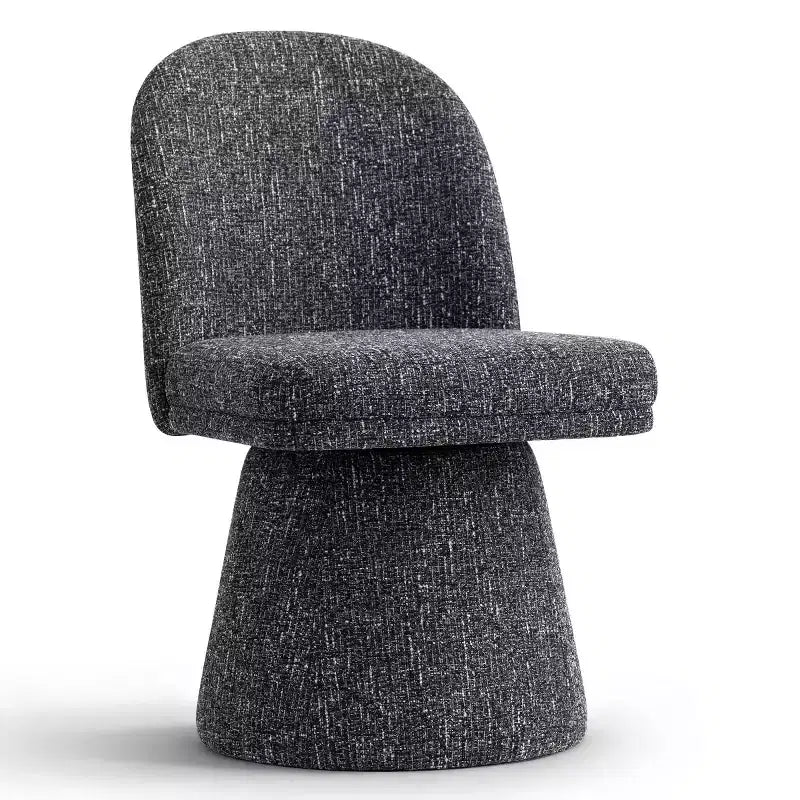 Set di 6 sedie da pranzo moderne girevoli a 360 e senza braccioli, con base a piedistallo, eleganti sedie d'accento per cucina, sala da pranzo o ufficio-Panipeachy