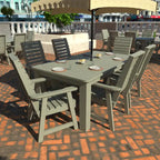 Conjunto de refeição para exterior HIGHWOOD PROFESSIONAL de 7 peças, 42x72