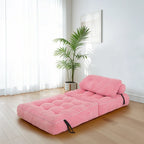 Sofá-cama dobrável de bombazina de 8 lugares, individual