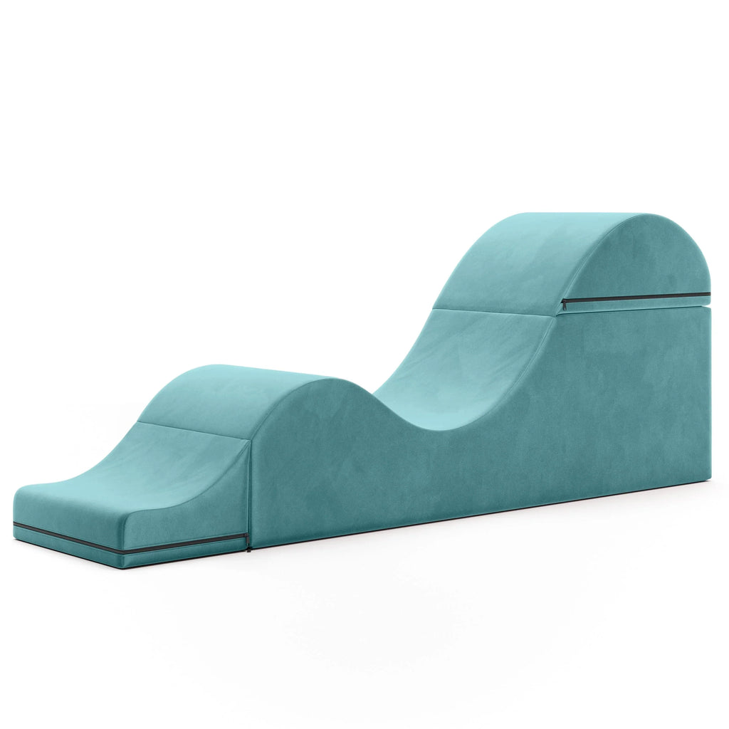 Avana Kami umwandelbare Chaiselongue / Yoga und Massage - 2-in-1-Hocker mit verstecktem ausklappbarem Yoga-Loungesessel, Mikrosamt - N/A
