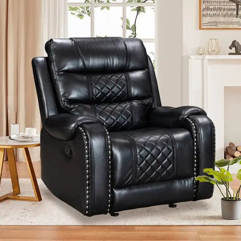 Großer Relaxsessel aus Kunstleder im amerikanischen Design für das Wohnzimmer