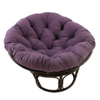 Poltrona papasan Bali in rattan da 42 pollici con cuscino in twill