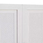 Set van 3 dressoirkasten met rotandeuren en verstelbare planken - 93Lx31H