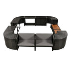 Spa Surround Spa-frame, vierkante modulaire loungeset voor buiten van rotan