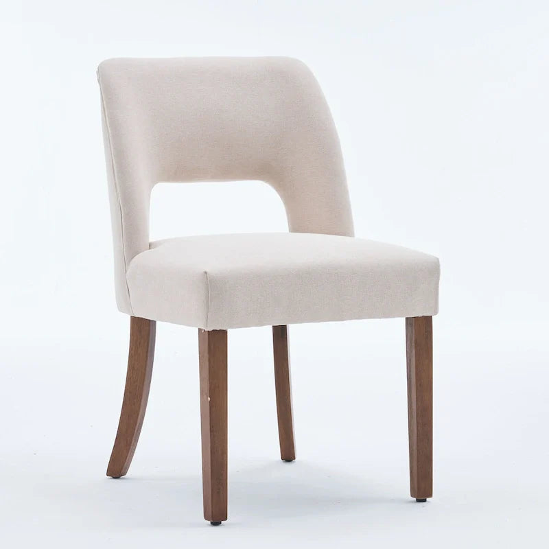 Set of 4 Fabric-upholstered Dining Chairs