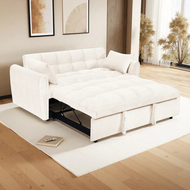Καναπές-κρεβάτι Velvet 3 σε 1, 64.96, με ρυθμιζόμενη πλάτη, τσέπη αποθήκευσης και αντοχή βάρους 500lb