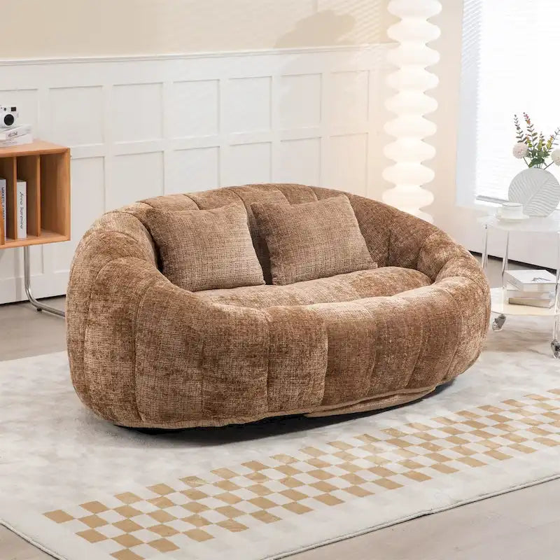 Sitzsack-Sessel aus Chenille, lässiges Sofa