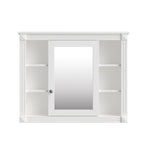 Meuble-lavabo de salle de bains moderne de 36' avec lavabo intégré et armoire à miroir, 2 portes et 2 tiroirs