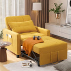 Sofá-cama ajustável 3 em 1, sofá-cadeirão extensível, cama dobrável convertível para sala de estar