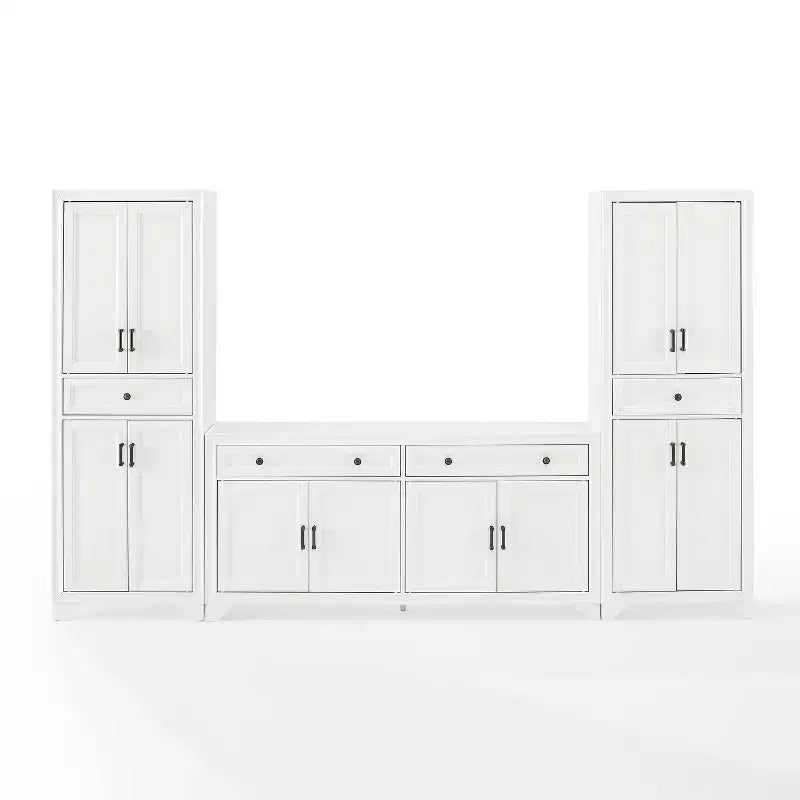 3-delige Tara-dressoir- en voorraadkastset, verweerde afwerking - Crosley