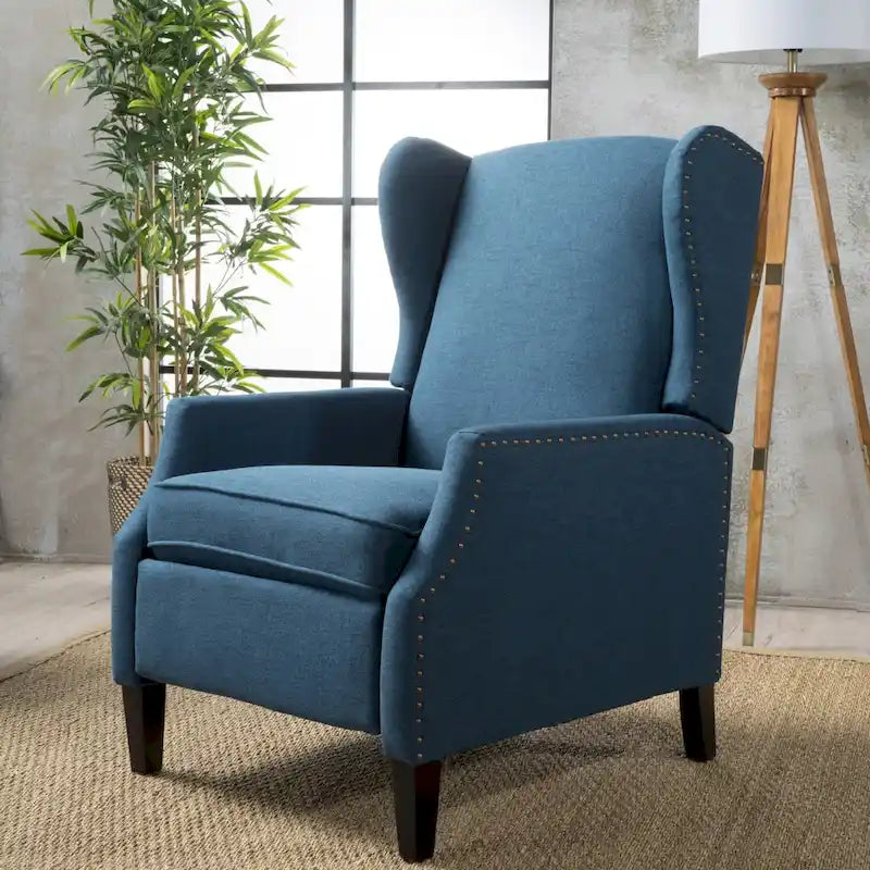 Ohrensessel mit Kippfunktion, gepolstert, klassischer Stil, Akzentmöbel fürs Wohnzimmer