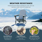 Polytrends Laguna Adirondack-Klappstuhl für die Terrasse, lichtecht und wetterbeständig