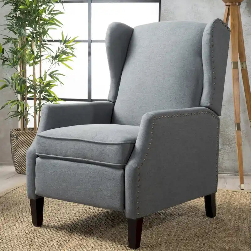 Ohrensessel mit Kippfunktion, gepolstert, klassischer Stil, Akzentmöbel fürs Wohnzimmer