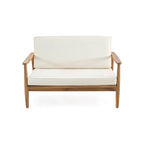 Willowbrook Outdoor Acacia Wood 4 Seater Chat Set by Christopher Knight Home