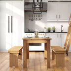 Flash Furniture rechthoekige boerderij-eettafel van massief grenenhout, 46 x 30