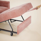 Sofá-cama ajustável 3 em 1, sofá-cadeirão extensível, cama dobrável convertível para sala de estar