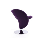 Manhattan Comfort Curl Akzent-Drehsessel aus Wollmischgewebe mit Chromgestell (2er-Set)