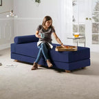 Tagesbett / ausziehbares Schlafsofa in Queen-Size - Microvelvet