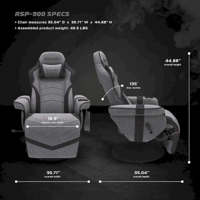Πολυθρόνα gaming - ανακλινόμενη πολυθρόνα gaming με υποπόδιο