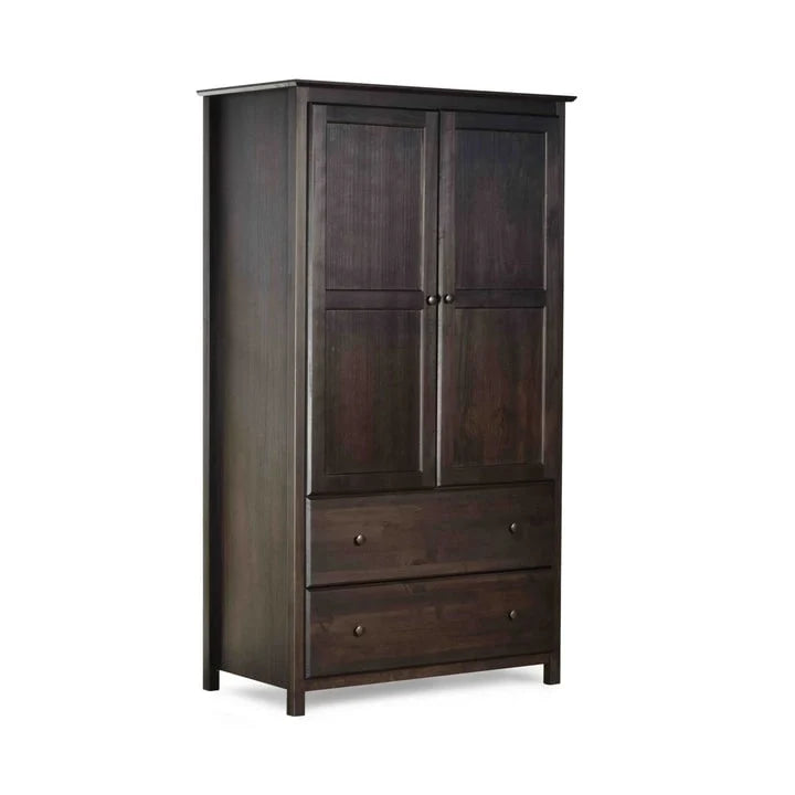 Kleiderschrank aus Massivholz mit 2 Türen - 41x72x22