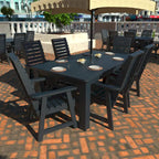 Conjunto de refeição para exterior HIGHWOOD PROFESSIONAL de 7 peças, 42x72