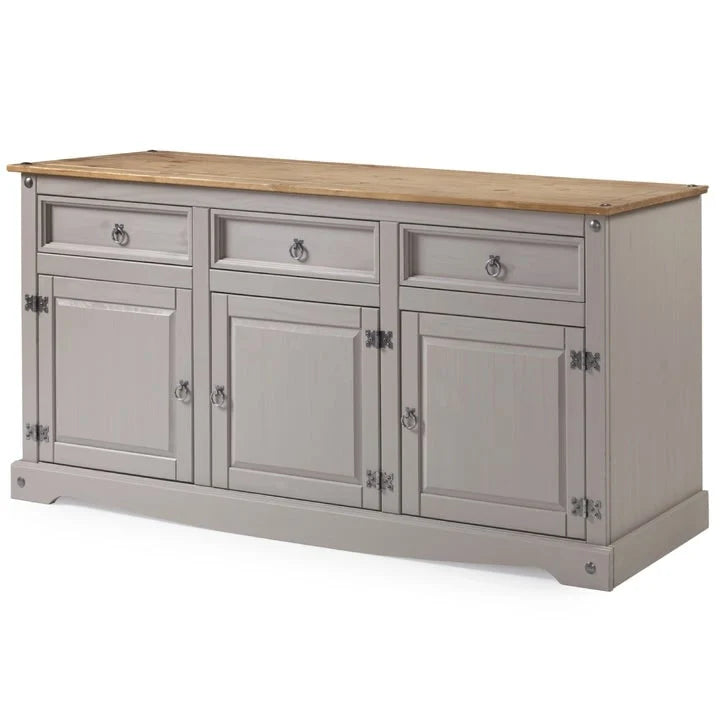 Buffet en bois de 65 pouces, style campagne - collection Corona