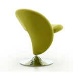 Manhattan Comfort Curl Akzent-Drehsessel aus Wollmischgewebe mit Chromgestell (2er-Set)