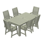 Conjunto de refeição para exterior HIGHWOOD PROFESSIONAL de 7 peças, 42x72