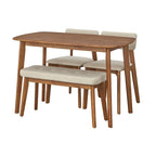 Ensemble de salle à manger Nettie en bois massif Simple Living, 4 pièces