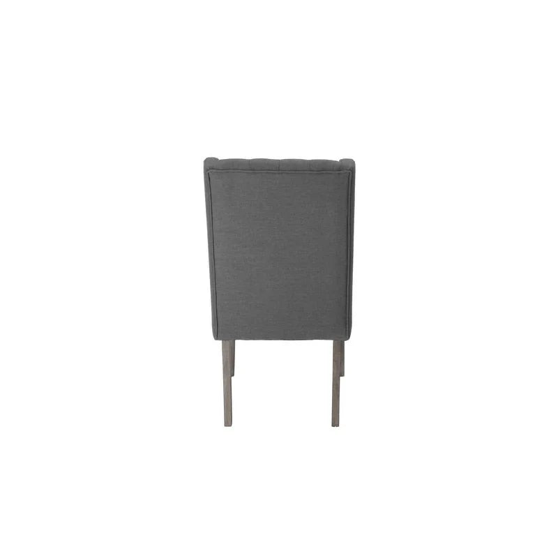 Beste Quality Furniture rustieke uitschuifbare grijze eetkamerset, 9-delig