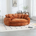 Comfortabele tweezits slaapbank met afgeronde rugleuning, extra grote slaapbank met armleuningen