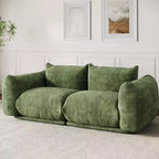 Αρθρωτός διθέσιος καναπές Love Seat από ύφασμα σενίλ, καναπές-σύννεφο με αφρό υψηλής ελαστικότητας, καναπές χωρίς σκελετό για μικρούς χώρους