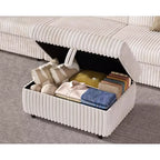Dyonery Modular Corduroy Sectional Sofa with Washable Covers
