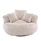 Sitzsacksofa für Erwachsene und Kinder, übergroßer Cord-Sitzsack mit 3 Kissen und Armlehnen für Wohnzimmer und Schlafzimmer