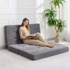 Divano letto in memory foam pieghevole in 3 parti, 39x75, materasso trapuntato da 6